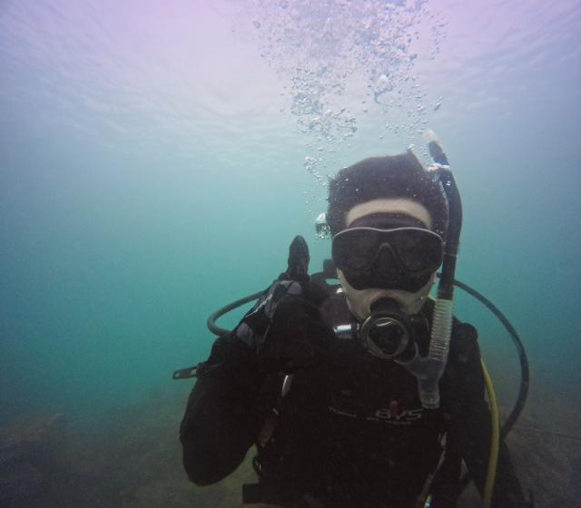 寒かったけど凪でコンディション良好でした